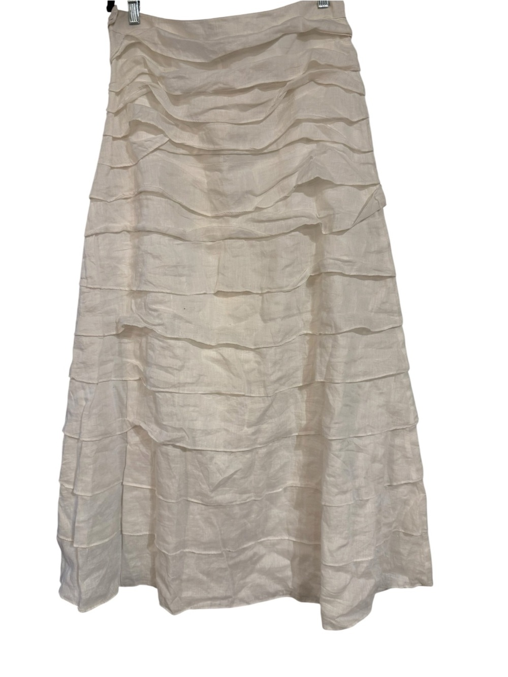 Island‎ Company White Tiered Linen Maxi Skirt - Picture 3 of 5